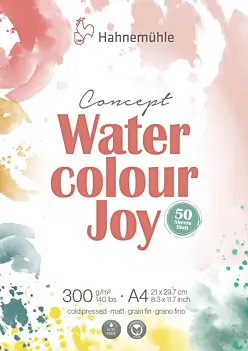 Joy Hahnemühle bloc aquarelle à grain fin A4 300gr/m2