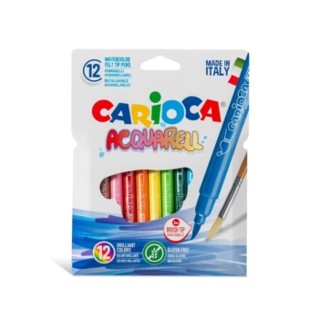 Carioca Set van 12 assorti Aqua Brush Markers