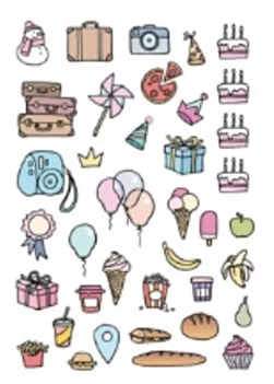 Decal Planner Nourriture Artemio A5