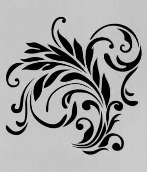 Plantilla de Stencil Ornamentación Vegetal 29x21cm Dayka 