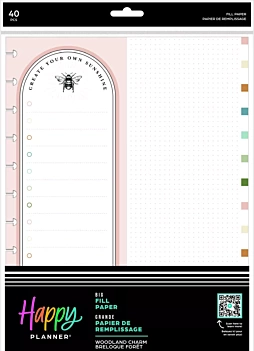 Bloque de hojas Woodland Charm Big Happy Planner