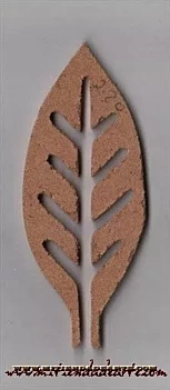 Silueta en DM - AFRC031 Hoja africana 2