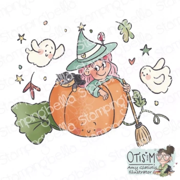 Sello Little Witch & Her Pals Stamping Bella