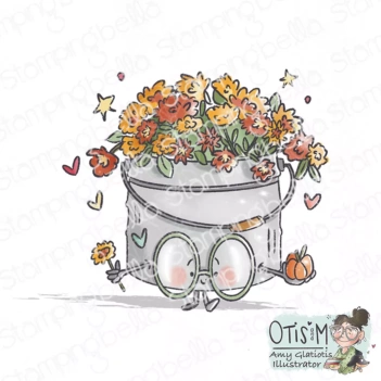 Sello Little Witch at the Pumpkin Patch Stamping Bella