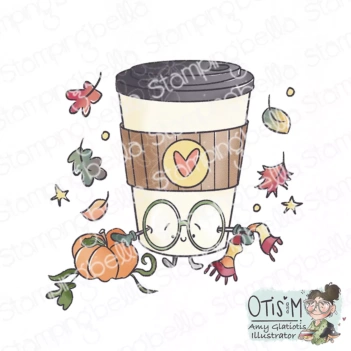 Sello Spec-Tacular Pail of Mums Stamping Bella