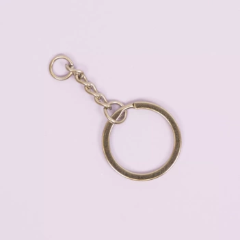 Craftelier Basics Schlüsselring mit Silberkette
