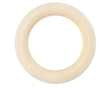 Set 6 Creativ Company Wooden Rings 55mm