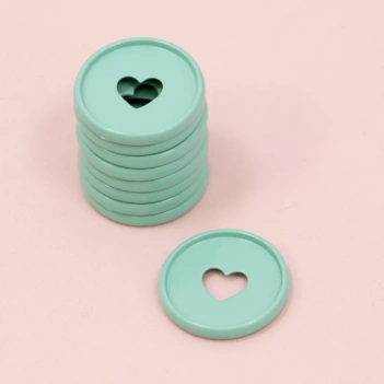 Craftelier Metallische Scheibenringe - Turquoise
