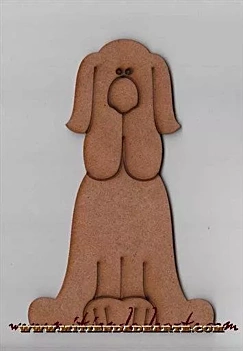 Sylwetka MDF - ANMPR063 Pionowy pies II
