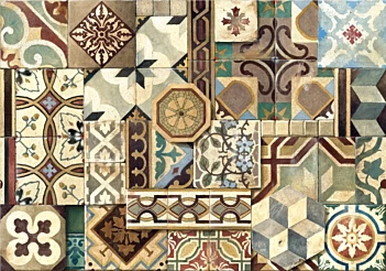 Papel Antique Tiles Bomo Art 50x70cm