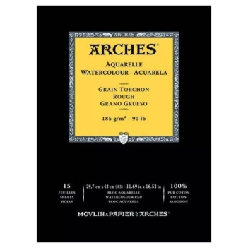 Álbum para Acuarela Grano Grueso 185g/m² Arches 29,7X42cm
