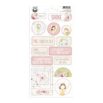 Pegatinas de chipboard 01 Believe in Fairies P13