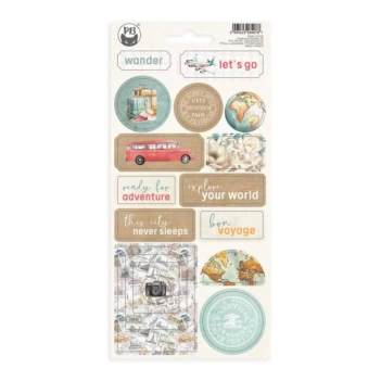 Pegatinas de Chipboard 01 Travel Journal P13