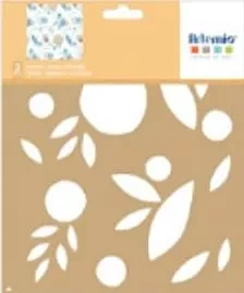 Set de 2 Plantillas de Stencil Flores Mon Essentiel Artemio