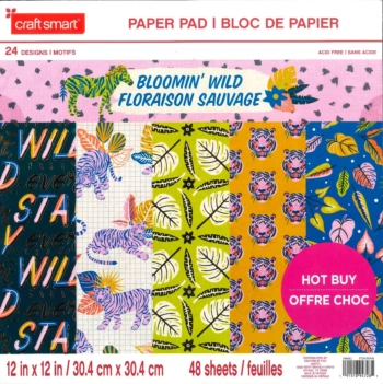 Craft Smith Blooming Wild Paper pad 30x30cm