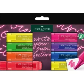 Faber-Castell Set van 8 Textliner 46 GenZ Neon Markers