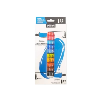 Set 12 Tubos Acuarela Studio Aquarelle Pebeo 12ml