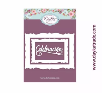Silueta de cartón Blonda Flores Dayka

