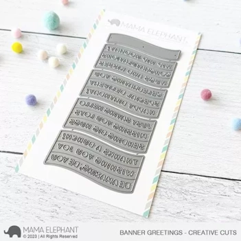 Mama Elephant Snijmal Banner Greetings