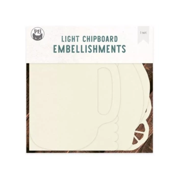 P13 Fresh Lemonade Chipboard Die-Cuts Light Album Basis 02 