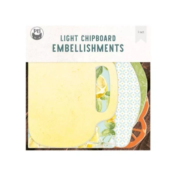 P13 Fresh Lemonade Light Chipboard Die-Cut Album Base 