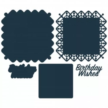 Paper Boutique Lattice Stanzschablonen - Birthday Wishes Lovely
