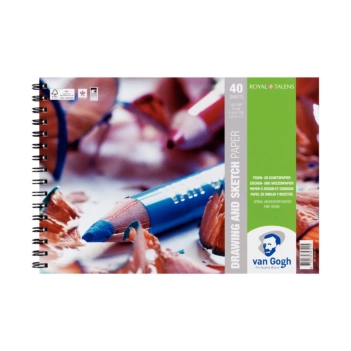 Blok spirala do rysowania i szkicowania Van Gogh A4 160g/m² 