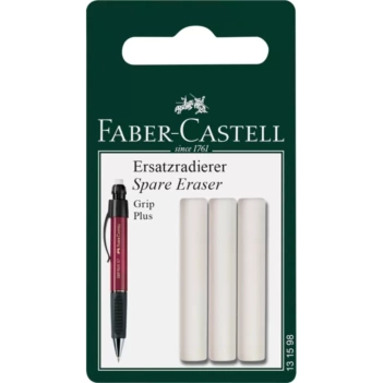 Set 3 recambios para portagomas Grip Plus Faber-Castell
