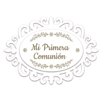 Silhouette Medium poster My First Communion of Dayka lacquered board