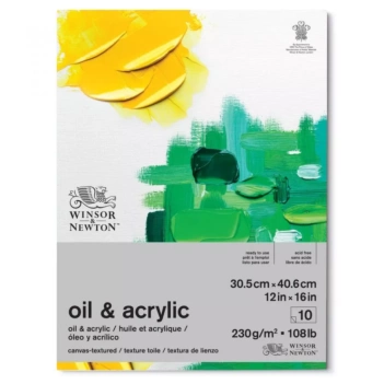 Winsor & Newton Block für Öl und Acryl 10H 30x40cm 230g/m²