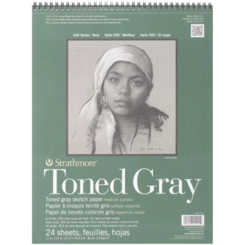 Bloc Toned Gray Serie 400 Strathmore 27,9x35,6cm