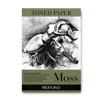 Bloc Toned Paper Moss A3 120g/m² Fabriano