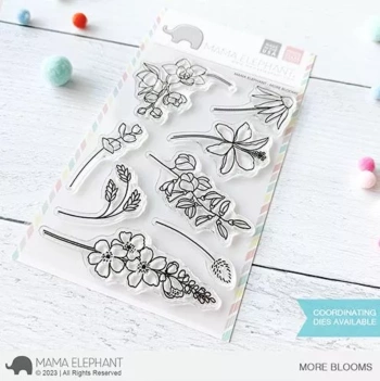 Mama Elephant Transparentes Stempelset More Blooms 