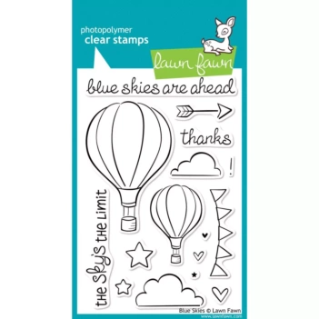 Lawn Fawn Clear Stamp, Blue Skies