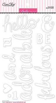 Chipboard Stickers Hello There Bella BLVD