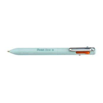 Bolígrafo retráctil 4 colores Azul claro Naranja Rosa y Violeta iZee Pentel