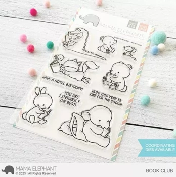 Set de sellos transparentes Book Club Mama Elephant