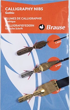 Set 3 plumillas para caligrafía gótica Brause
