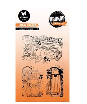 Rami autunnali Grunge Collection Studio Light Clear Stamp Set