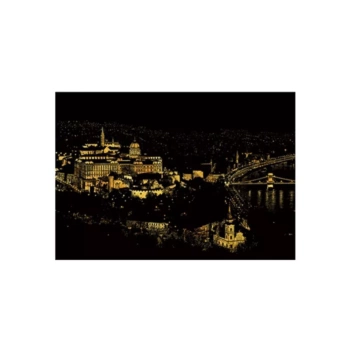 Feuille à gratter « Vue de Budapest »