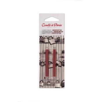 2er-Set Carrés Sanguine Conté