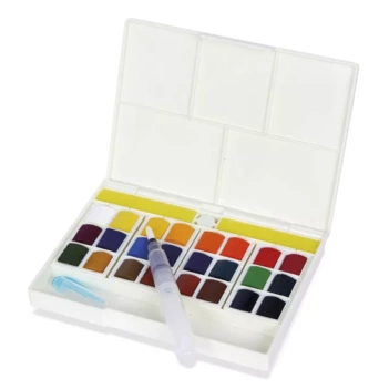 Sennelier La Petite Aquarelle Schachtel mit 18 halben Godets 