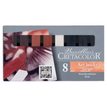 Caja 8 cretas de colores grandes Cretacolor