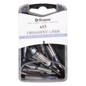 Caja con 15 Plumillas Redondas Ornament Iserlohn Brause