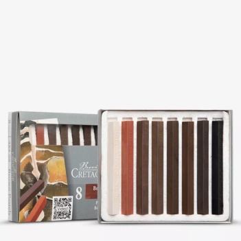 Caja de 12 pasteles Marrones Carré Cretacolor