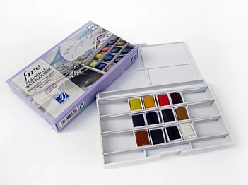 Caja de acuarelas 45 medias pastillas Cotman Winsor & Newton