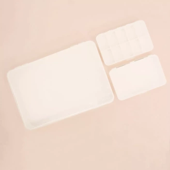 Craftelier Kit of 3 Organization Boxes White