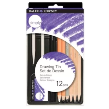 Set lápices de esbozo + accesorios Simply Daler-Rowney