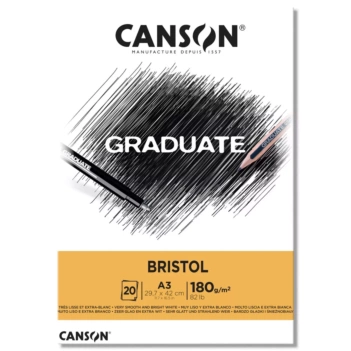 Bristol Graduate Gelijmde Pad 1 Extra Gladde Kant Canson 180g/m²