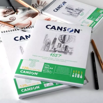 Bloco Desenho 1557 Colado Canson 120g/m²